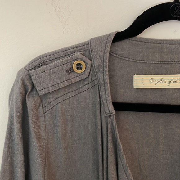 Anthropologie Daughters of the Liberation Draped Surplus Jacket Size Medium - Picture 3 of 10